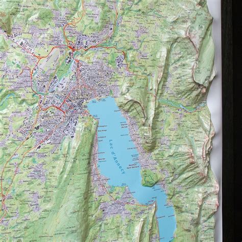 carte en relief annecy