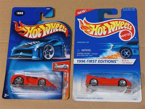 法拉利 Ferrari Hot Wheels 開蓬 F50 Tooned Enzo First Editions 系列 馬來西亞製造 Qcar Hotwheels 興趣及遊戲 玩具
