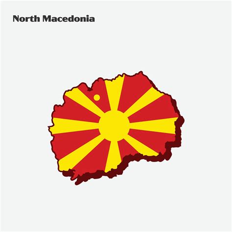 North Macedonia Nation Flag Map Infographic 20627688 Vector Art at Vecteezy