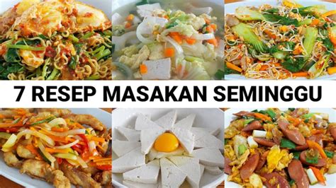 7 RESEP MASAKAN UNTUK SEMINGGU KELUARGA SUKA DAN KETAGIHAN WAJIB