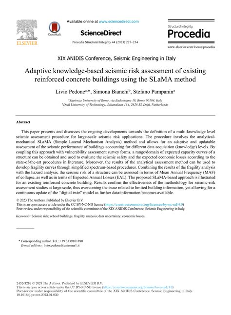 Pdf Adaptive Knowledge Based Seismic Risk Assessment Of Existing