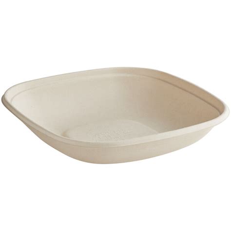 World Centric 32 Oz Compostable Square Fiber Bowl 400case