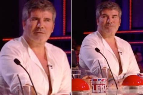 Simon Cowell Looks Mortified After Hearing Britains Got Talent