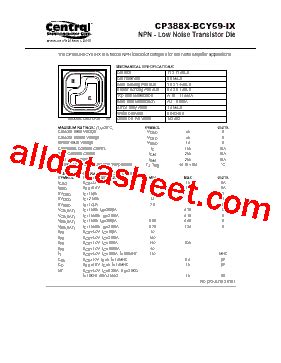 Cp X Bcy Ix Datasheet Pdf Central Semiconductor Corp