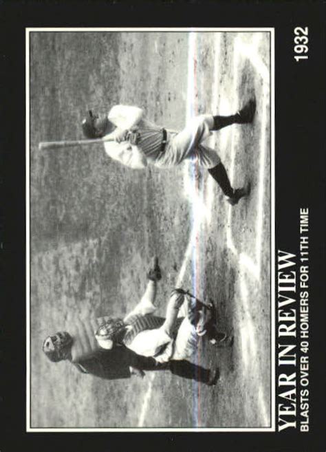 1992 Megacards Babe Ruth 24 Babe Ruth YEAR IN REVIEW R11578 NM MT