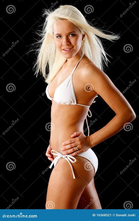 Bikini Bianco Immagine Stock Immagine Di Penetrante 16368521