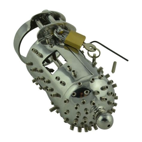 XXL Very Hot Chastity Device Iron Maiden ongles cage de chasteté plug d urêtre eBay