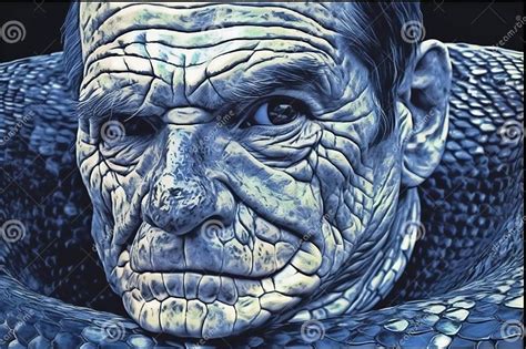 A Snake Head In A Surrealistic Style Stock Illustration Illustration