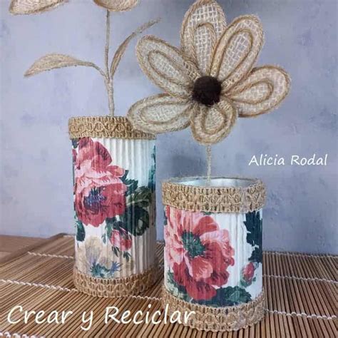 Ideas De Manualidades Con T Cnica Decoupage En Cart N Corrugado Crear