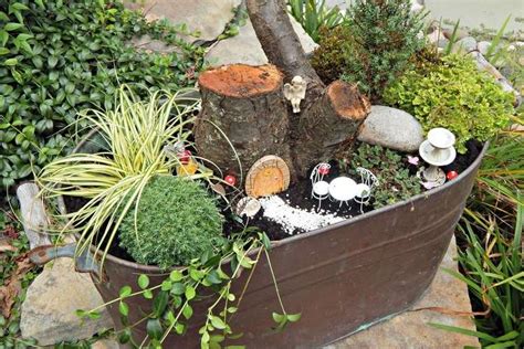 Minigarten Gestalten Ideen Und Tipps F R Einen H Bschen Miniatur Garten