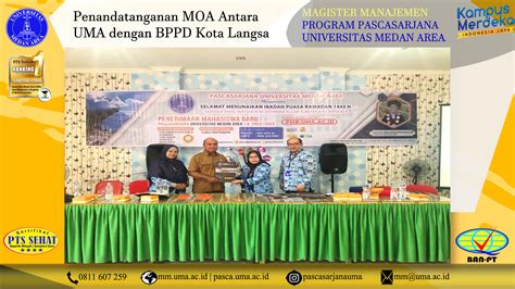 Penandatanganan Nota Kesepahaman Kerjasama Moa Pascasarjana