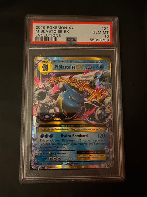 Psa 10 Mega M Blastoise Ex Evolutions Pokemon Tcg Charizard Pikachu