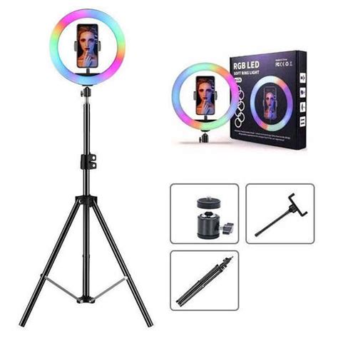 Кольцевая лампа для селфи 30 см RGB Лампа для тик тока, цена 1165 грн ...