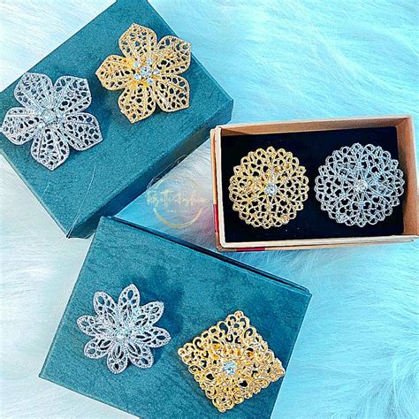 Traditional Kerongsang Dokoh Kebaya Budak Brooch Bahu Muslimah Pin