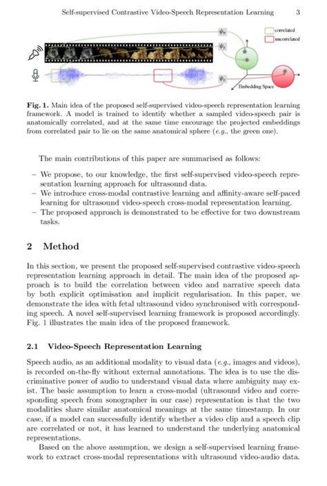 Self Supervised Contrastive Video Speech Representation Learning For Ultrasound Deepai