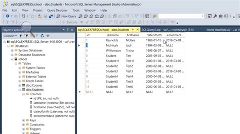 How To Insert Data Into Table In Sql Server Management Studio