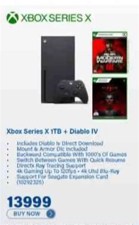 Xbox Series X 1tb Diablo Iv Offer At Incredible Connection