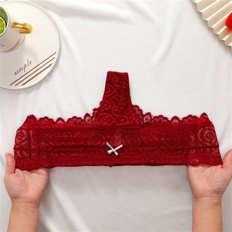 Zxyouping Pcs Sexy Panty Lace T Back For Women Set Plus Size Hollow Seamless Bikini Female