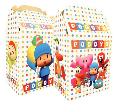 Cajas Dulceros Pocoyo Fiesta Carton Aguinaldos Bolo Env O Gratis