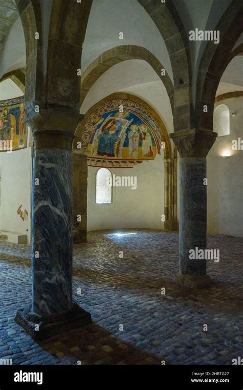 Abbey Of San Giovanni In Venere Interior Crypt Frescoes Fossacesia