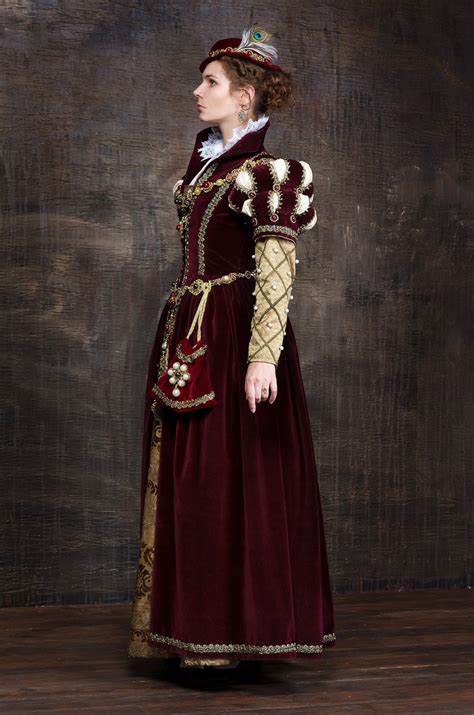 Royal Renaissance Dress Ren Faire Costume Women Xvi Century Etsy