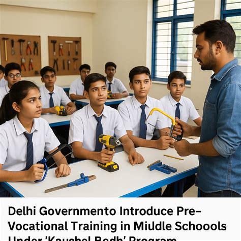 delhi launches vocational training  govt schools