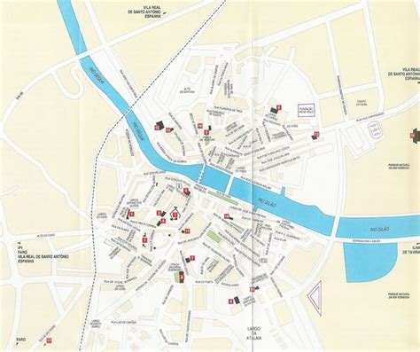 Tavira Portugal Tourist Map - Tavira • mappery