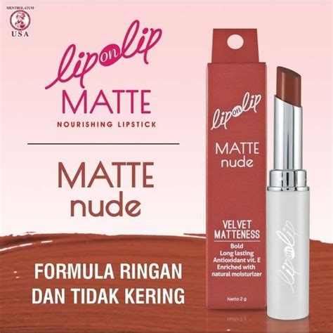 Jual Lip On Lip Matte Nude G Lipstick By Rohto Shopee Indonesia