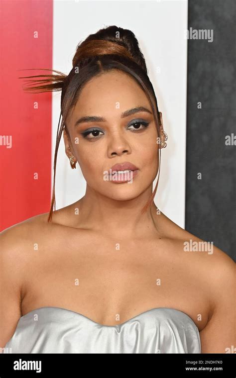 London Uk 15th February 2023 Tessa Thompson At European Premiere Of