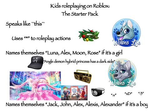 Roblox Copy Paste Starter Pack R Starterpacks