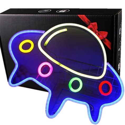 Duży Gotowy Neon led USB duży na ścianę UFO Compliment