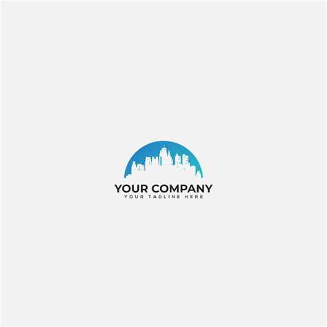 Premium Vector | Beautiful skyline logo town skylines city skylines logo