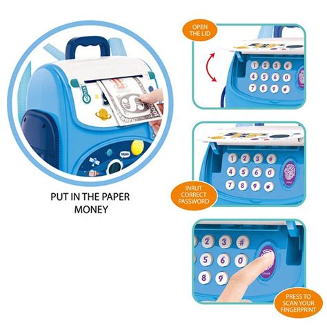 Интерактивна детска играчка касичка, със звуци и светлини, Функция за ...