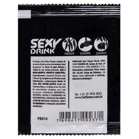 Pó Mágico Extra Forte Sexy Drink g Hot Flowers Gall