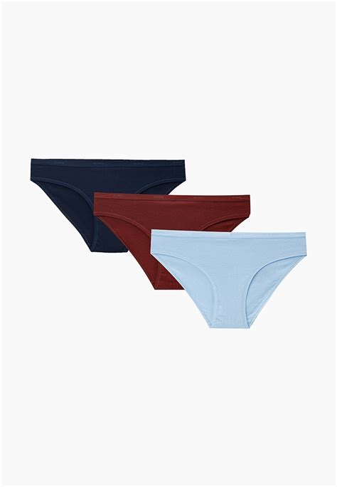 Трусы 3 шт Atlantic BIKINI цвет бордовый MP002XW12958 купить в интернет магазине Lamoda