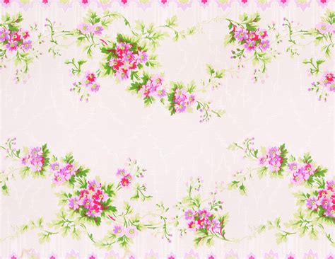 Pink Victorian Flower Cute Vintage Bedroom Dollhouse Wallpaper