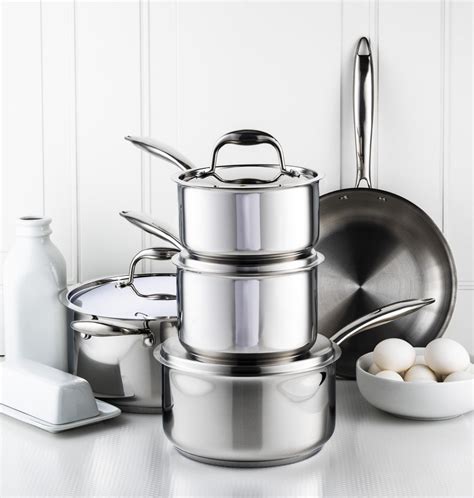 Meyer Accolade Stainless Steel Cookware Set, 11-Piece, Made in Canada ...