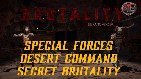 MK11 SECRET STAGE BRUTALITY Special Forces Desert Command YouTube