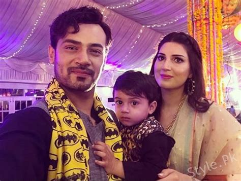 Zahid Ahmed with his Wife and Son at a Wedding – Style.Pk