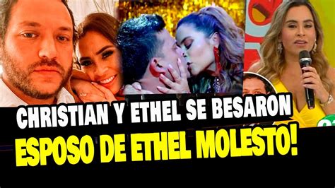 Esposo De Ethel Pozo Se Molest Por Beso Con Christian Dominguez En