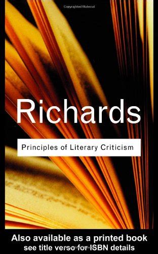 『principles Of Literary Criticism』｜感想・レビュー 読書メーター