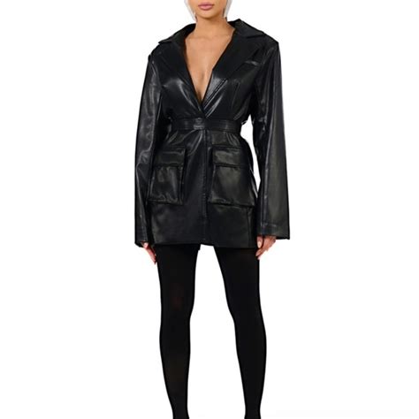 Naked Wardrobe Jackets Coats Naked Wardrobe Belt Buckle Blazer In Black Poshmark