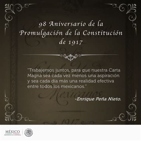 98 Aniversario de la Promulgación de la Constitución de 1917