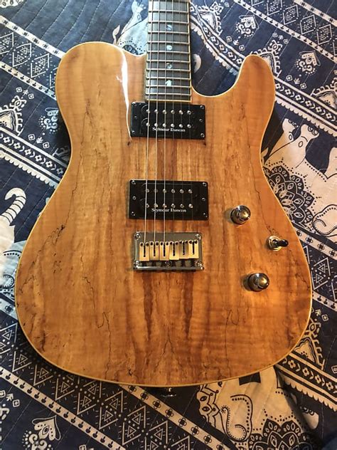 Fender Special Edition Spalted Maple Telecaster Hh 2008 Reverb