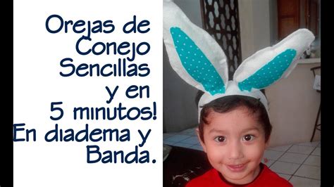 Como Hacer Orejas De Conejo Para Pascua Bunny Ears Youtube