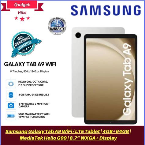 Gadgethits Samsung Galaxy Tab A Wifi Lte Tablet Gb Gb