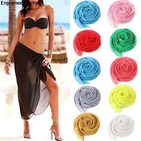 Sexy Beach Cover Up Sarong Summer Bikini Cover Ups Wrap Pareo Beach Dress Skirts Towel