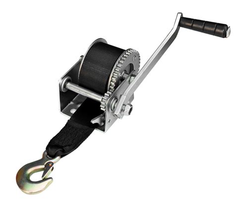 Купить Лебедка для прицепа, с лентой и крюком (до 365кг), оцинкованная ...