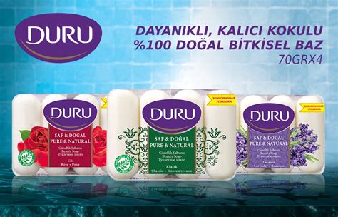 Duru Saf Doğal Gül Güzellik Sabunu 4 X 70 gr 24 lü Set Fiyatı