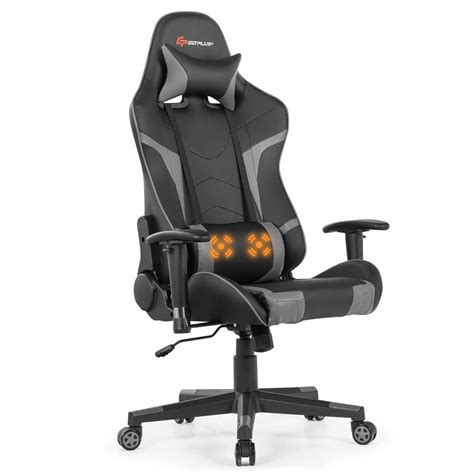 Buy Goplus Gaming Chair Massage Office Chair Computer Gaming Racing Chair High Back Pu Leather